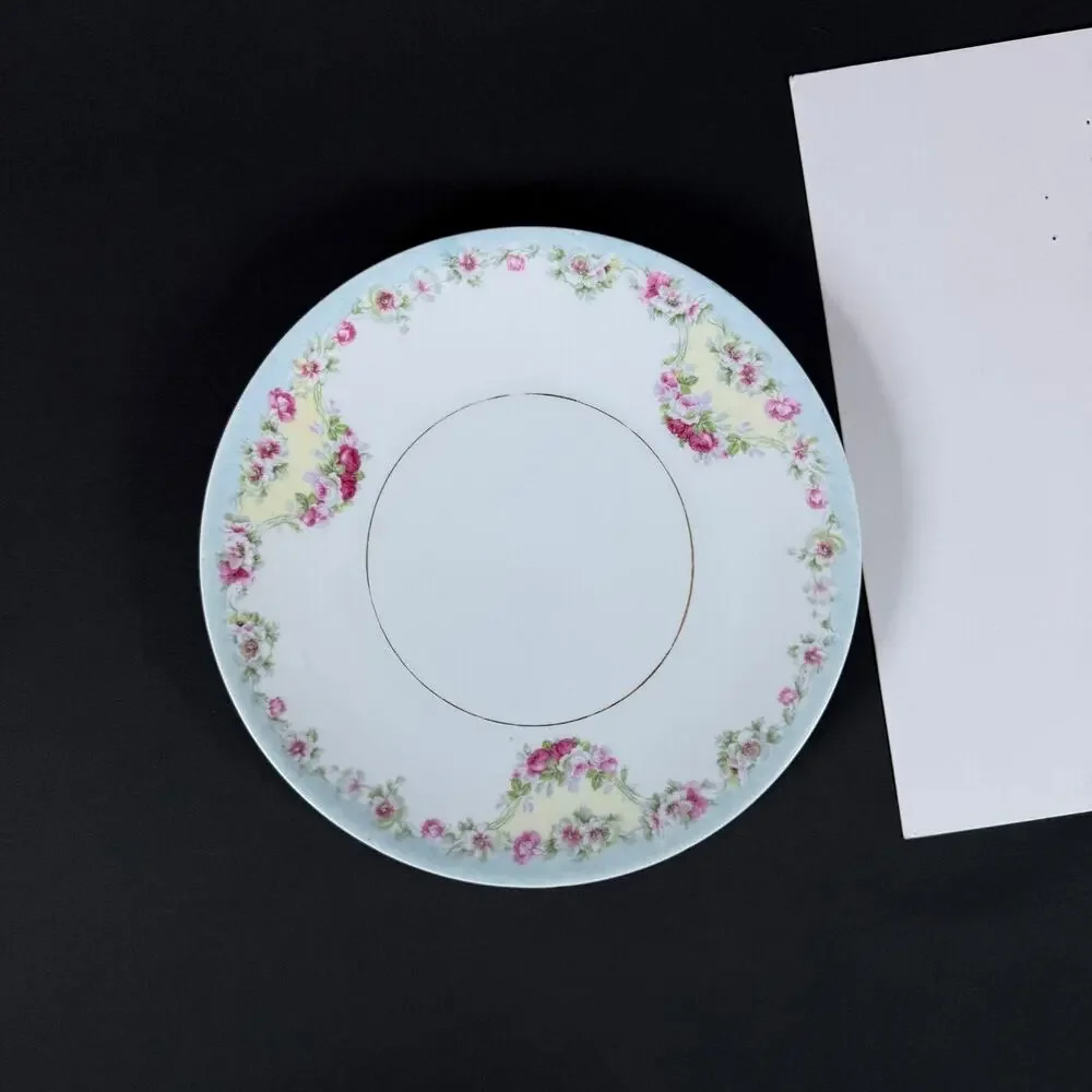 Early 1900s Hermann Ohme Silesia Decorative Floral Plate/8.5